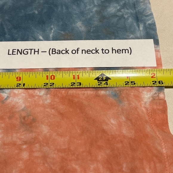 We The Free Women LongSleeve Cotton Tie Dye T-Shirt Sz S Bohemian Hippie 70's - Picture 9 of 10